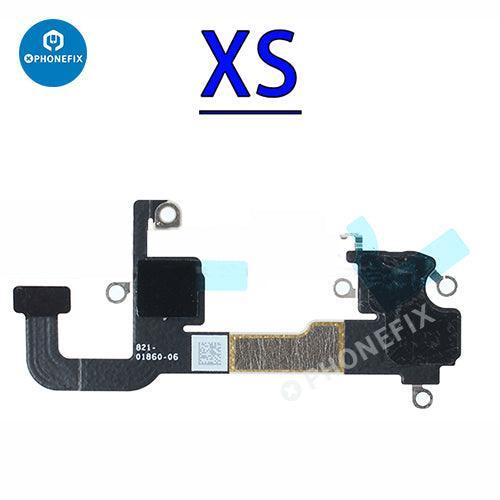 PhoneFix WiFi antenna flex cable replacement for iPhone X to iPhone 14 Pro Max, showing the flexible cable and connector.