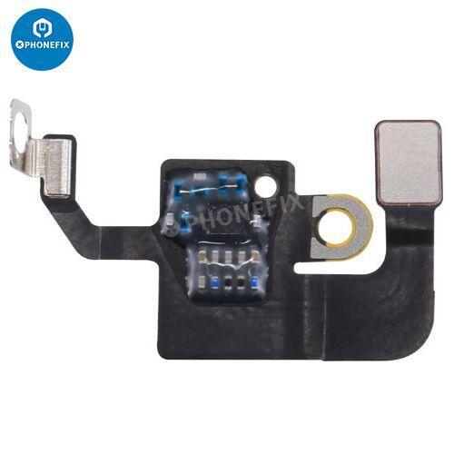 PHONEFIX iPhone WiFi antenna flex cable replacement for iPhone X to iPhone 14 Pro Max, showing the flexible cable and connectors.
