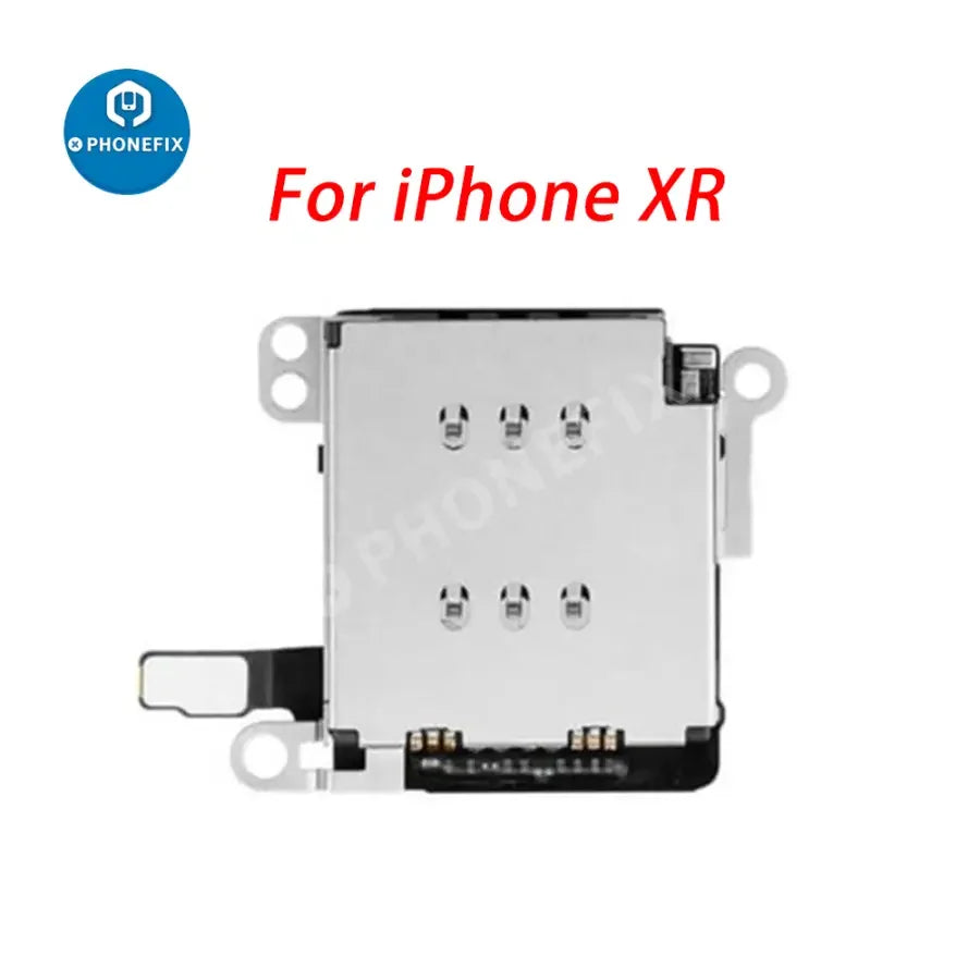 iPhone XR dual SIM card reader with flex cable, PHONEFIX iPhone accessories for dual SIM functionality.