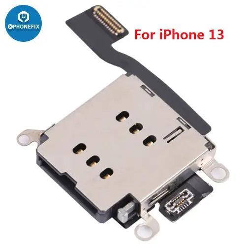 iPhone XR Dual SIM card reader with flex cable by PHONEFIX, designed for iPhone XR-16 series accessories.