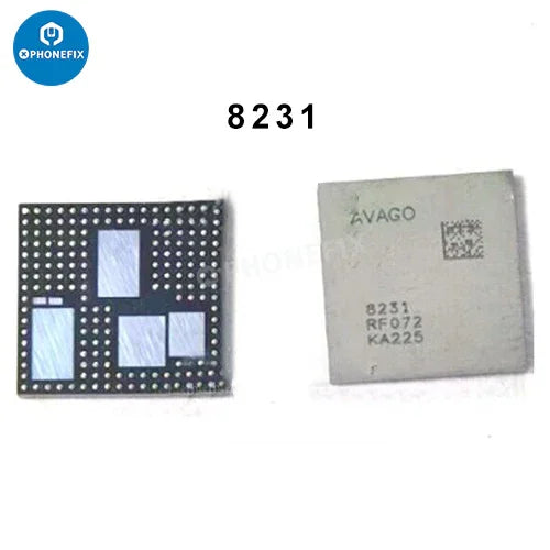 PhoneFix iPhone Power Amplifier IC Signal Supply PA Chip replacement for iPhone devices, showing the integrated circuit component.