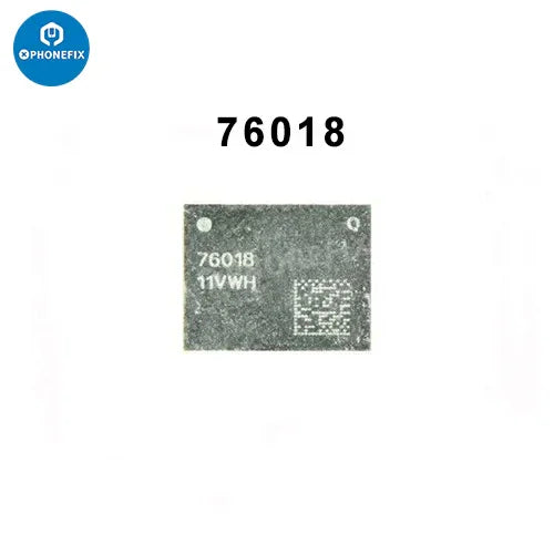 iPhone power amplifier IC signal supply PA chip replacement by PHONEFIX, showing the small replacement chip on an iPhone circuit board