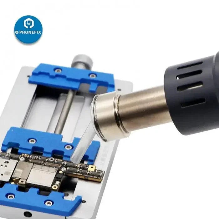 PHONEFIX air gun nozzles in 3mm to 12mm sizes for QUICK 861DW soldering station, compatible iron tips and nozzles for precise soldering.