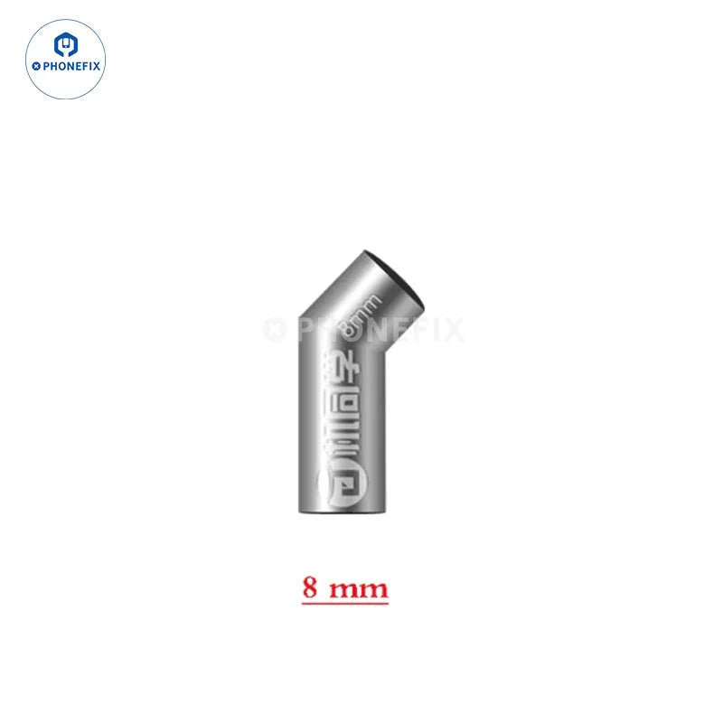 PHONEFIX air gun nozzles in 3mm to 12mm sizes for QUICK 861DW soldering station, precision tips for soldering and desoldering tasks.