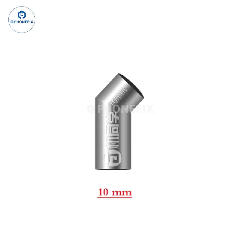 PhoneFix 10mm air gun nozzles for QUICK 861DW soldering station, compatible with various sizes including 3mm to 12mm.