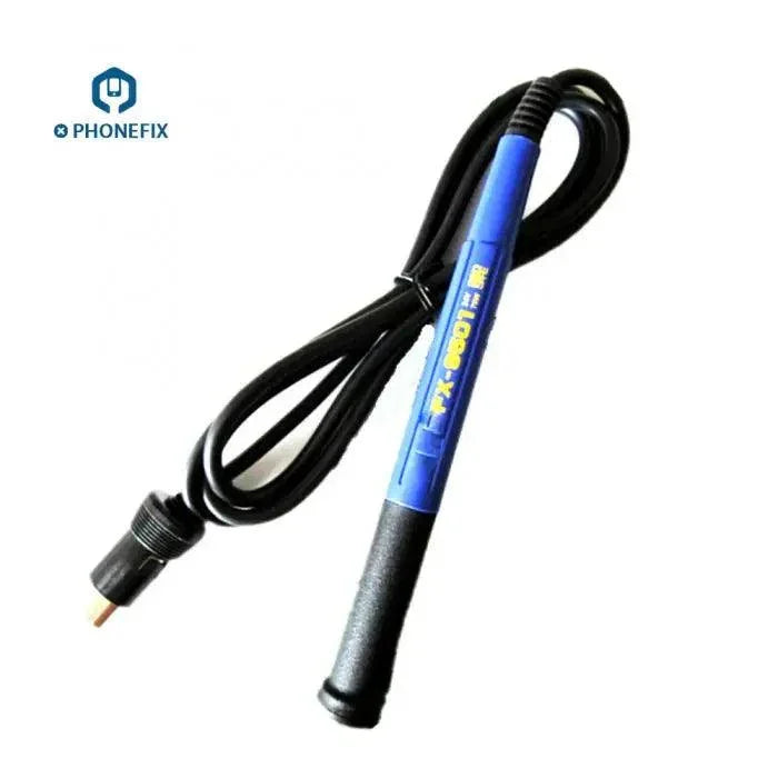 Replacement soldering iron handle for HAKKO FX-951 soldering station, made by PHONEFIX, shown with handle and connecting parts.