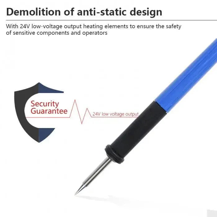 PhoneFix soldering iron handle replacement for HAKKO FX-951 soldering station, T12 BC1 tip connection, durable and easy to install.
