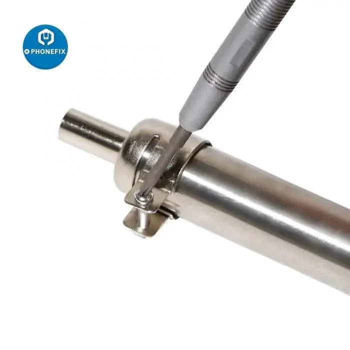 Phonefix metal resisting nozzle sleeve for 850 series BGA rework station, 2.0mm, iron tips and nozzles, durable and precise.
