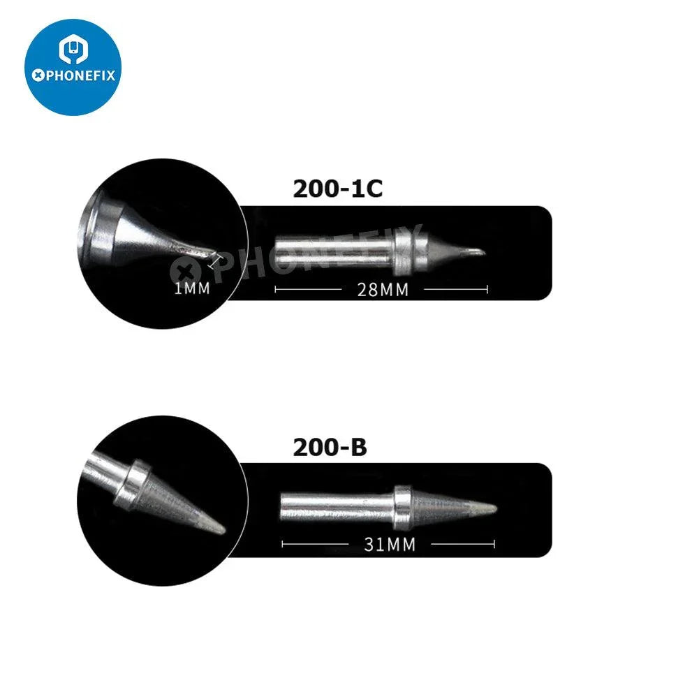 Original PhoneFix soldering iron tip for Quick 203, 204, 3202 welding stations, shown on a white background.