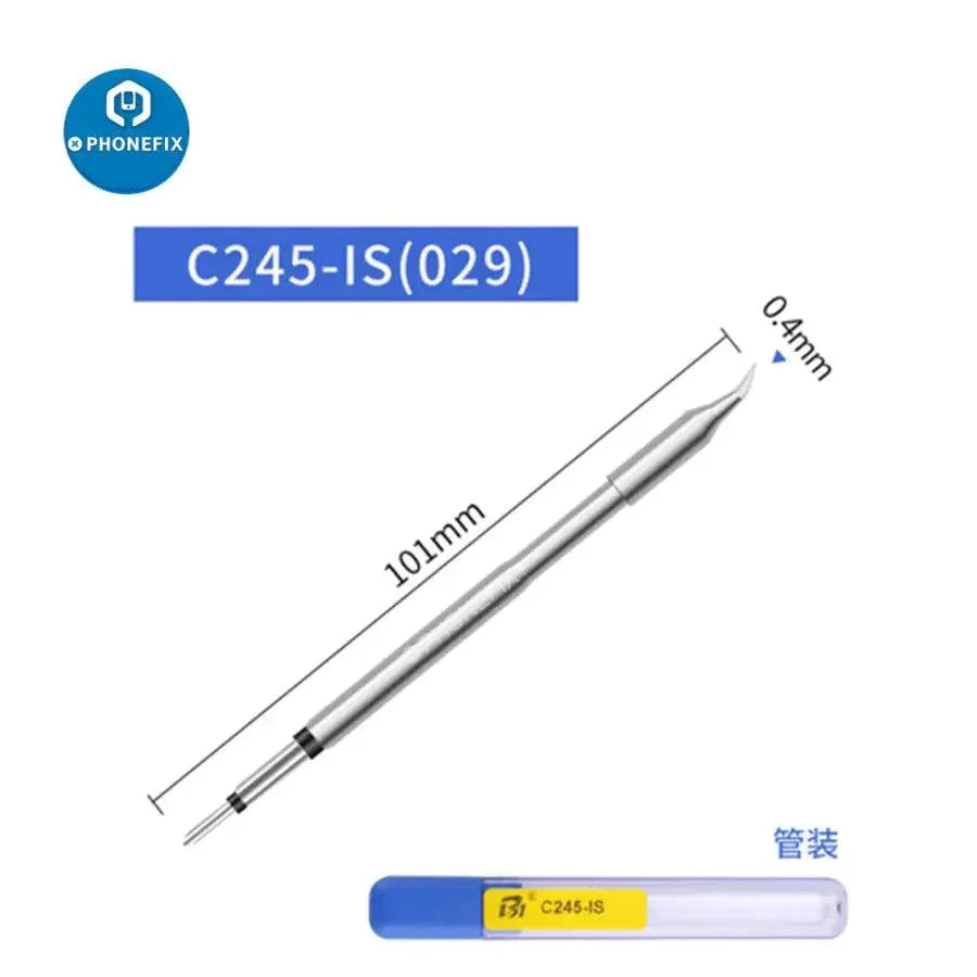 JBC C245 replacement soldering iron tip compatible with JBC T245 handle, shown on a white background for electronic soldering.