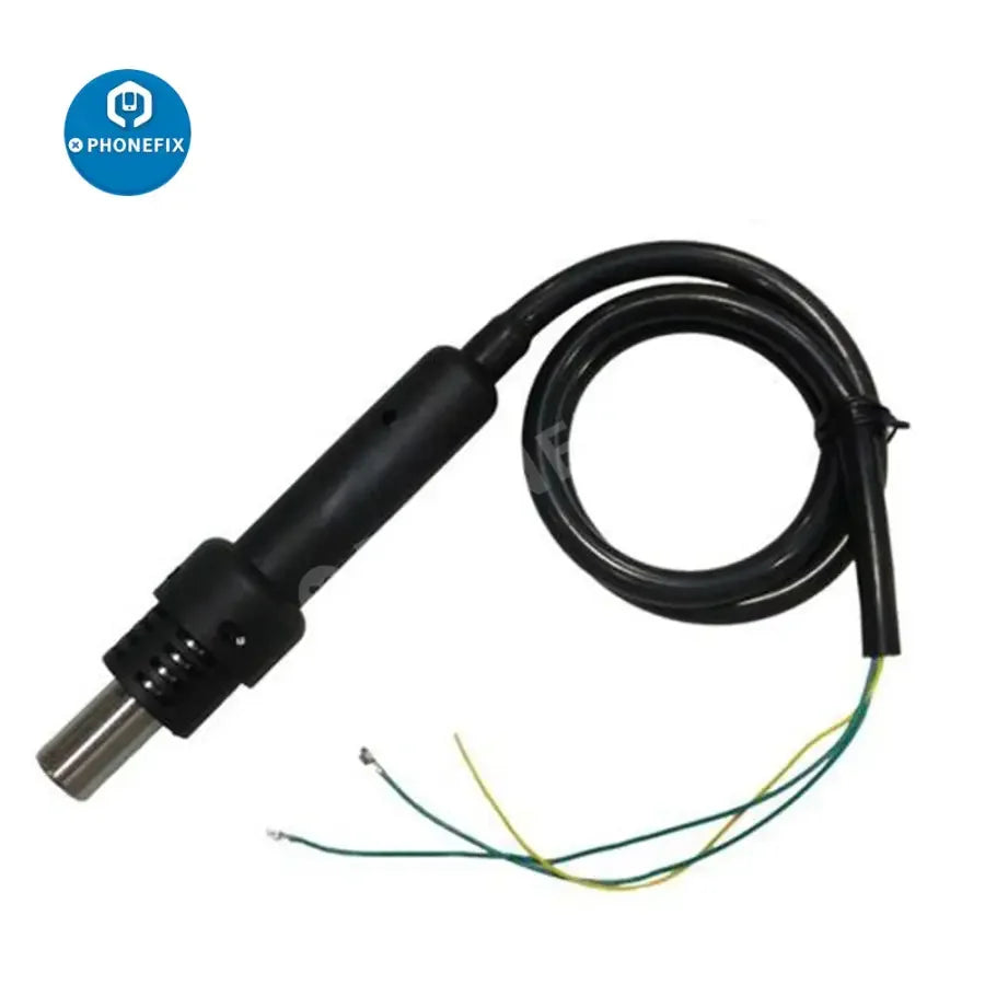 PhoneFix hot air gun handle for rework station, compatible with 8508, 852A, 852D, 990D models, with iron tips and nozzles, 220V.