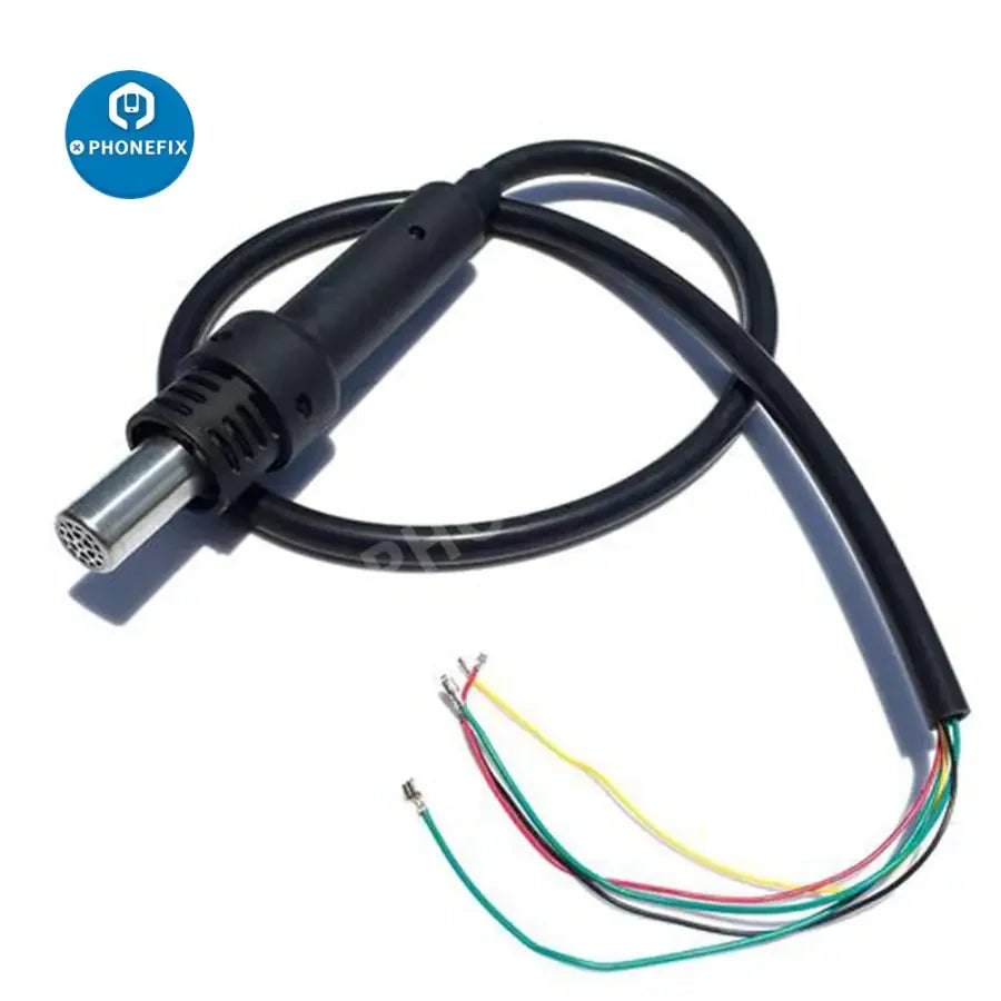 PhoneFix hot air gun handle for rework station with iron tips and nozzles, 220V, compatible with models 8508, 852A, 852D, 990D