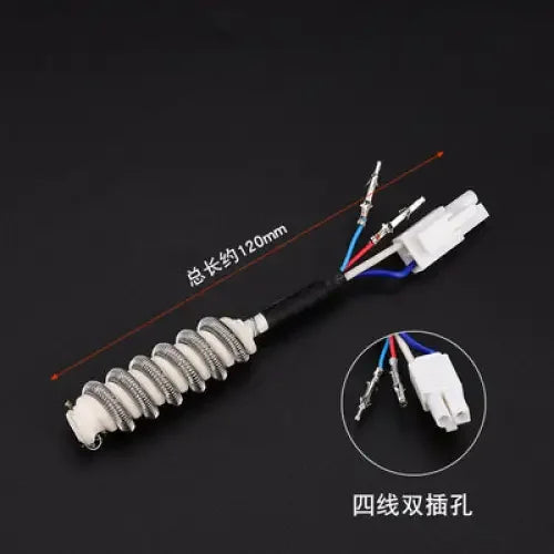 Phonefix hot air gun heating core replacement for 850, 852D, 952D, 850AD soldering stations, featuring iron tips and nozzles.