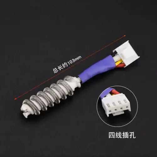 PhoneFix hot air gun heating core replacement for 850, 852D, 952D, 850AD soldering stations, featuring iron tips and nozzles.