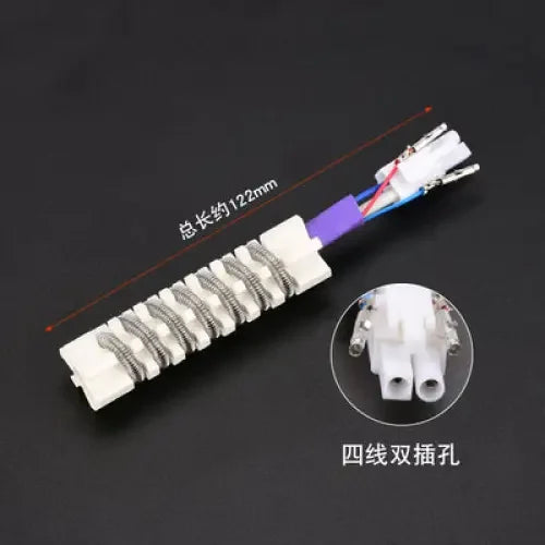 PhoneFix hot air gun heating core replacement for 850, 852D, 952D, 850AD soldering stations, showing iron tips and nozzles.