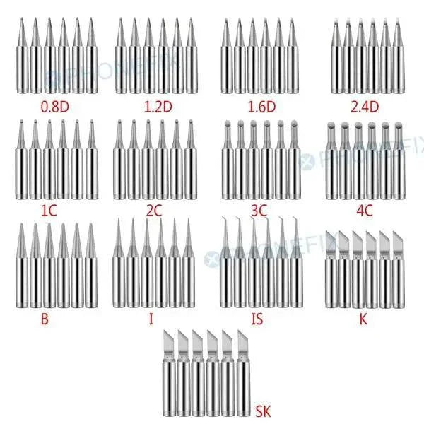 Lead-free 900M-T series welding head for soldering stations, PHONEFIX iron tip with precise, durable tip for electronics soldering.