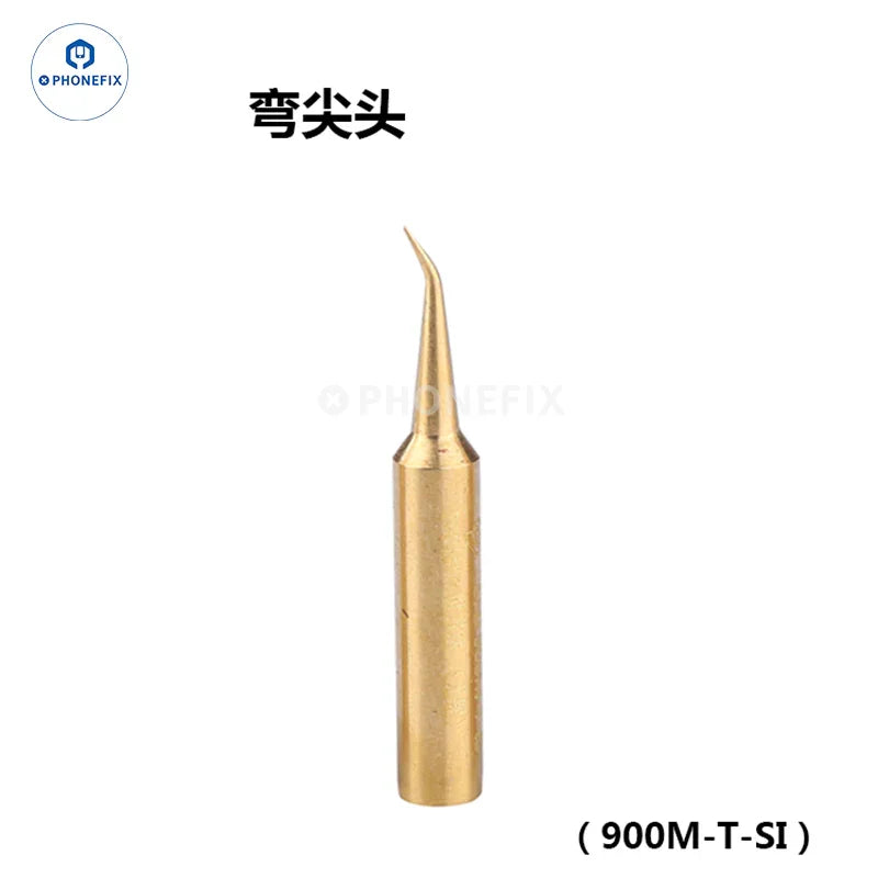 PHONEFIX Precision 900M-T jump wire soldering tips for 936 and 937 soldering stations, showing close-up of metallic iron tips.