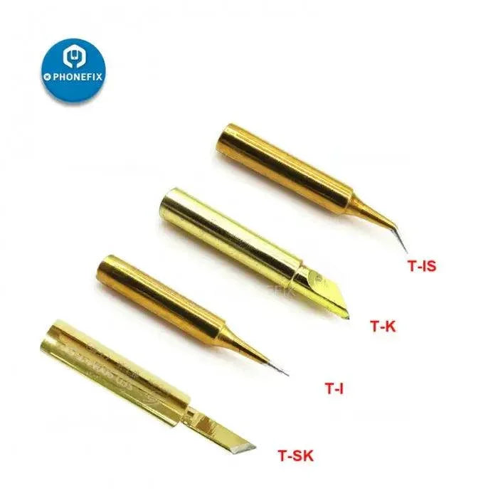 PHONEFIX lead-free soldering iron tip for rework station, black, replacement iron tip for precise soldering and rework tasks.