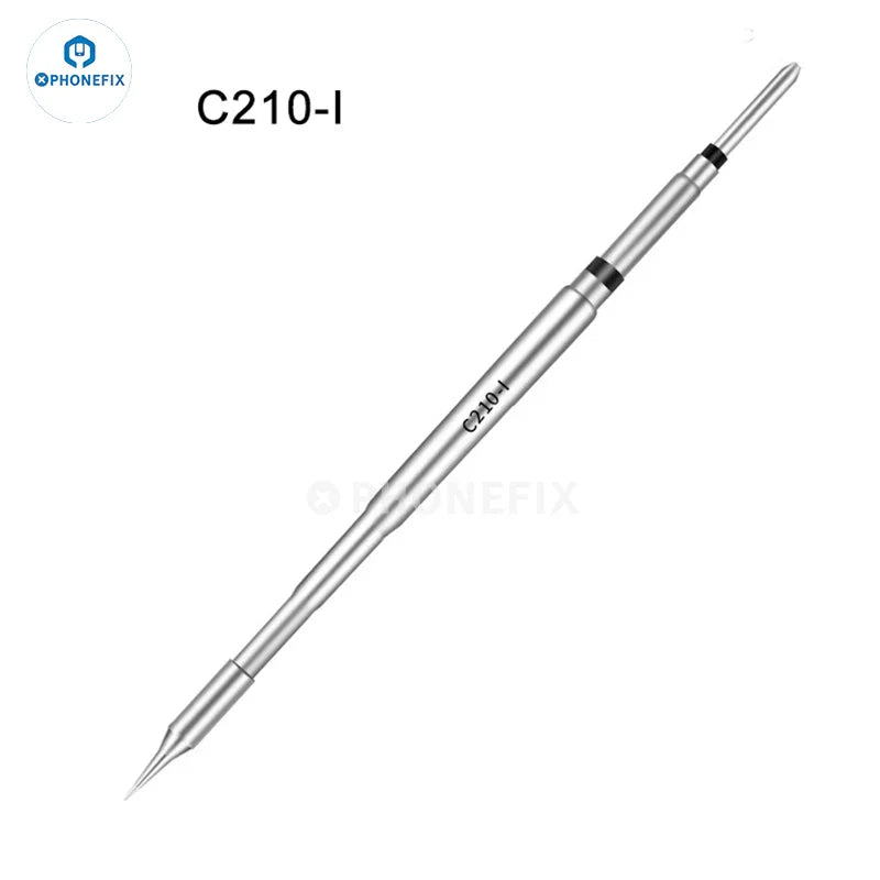 PhoneFix C210 soldering iron tips and welding head for JBC C210, precision iron tips for electronic soldering tools.