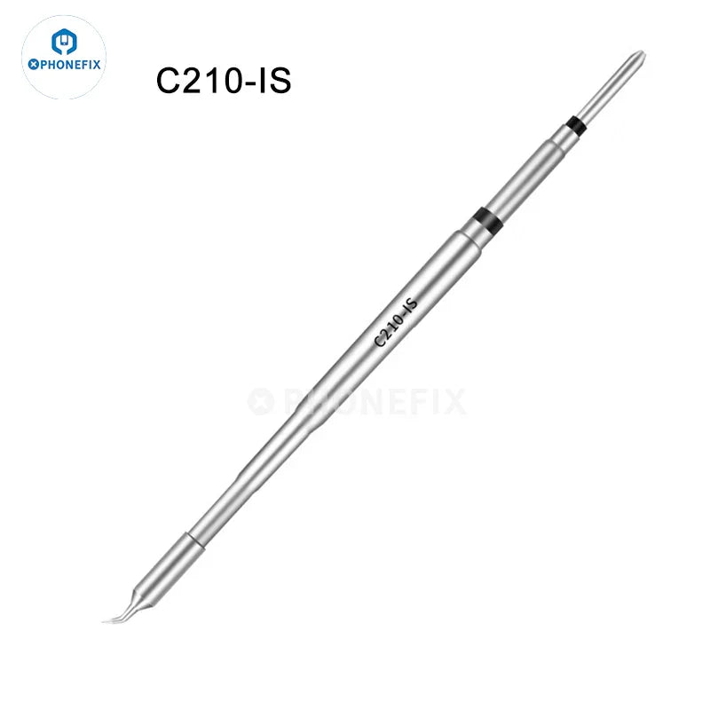 PHONEFIX C210 soldering iron tips and welding head for JBC C210, compatible for precise electronic soldering and repairs.
