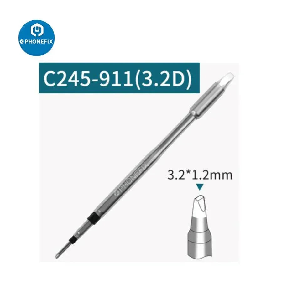 Universal JBC C245 soldering iron tip for JBC soldering stations, compatible with PHONEFIX iron tips and nozzles.