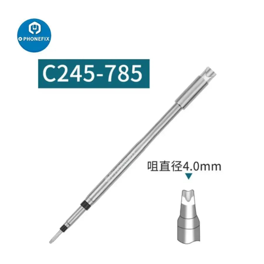 JBC C245 soldering iron tip by PHONEFIX, universal replacement tip for JBC soldering stations, shown in close-up view