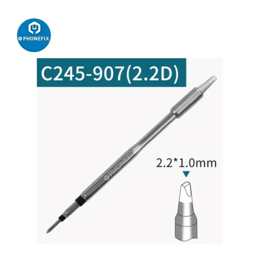 Phonefix JBC C245 universal soldering iron tip for JBC soldering stations, showing a precision metal tip for soldering tasks.