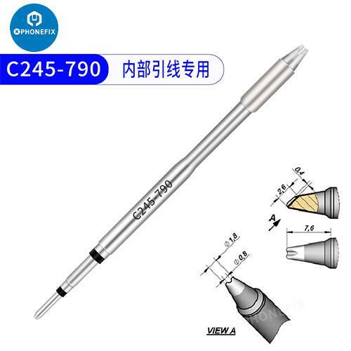 JBC C245 soldering iron tip with T245 handle, universal welding head for phone repair, by PHONEFIX
