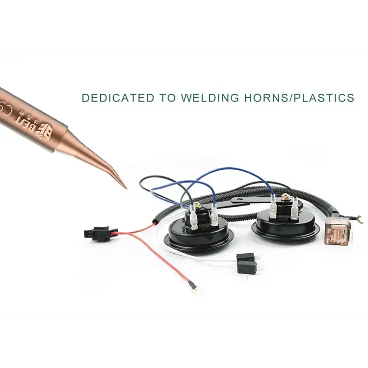 Set of 5 PHONEFIX solder iron tips and welding nozzles made of oxygen-free copper for precise soldering and welding tasks.