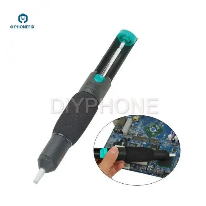 PHONEFIX BTS-108 vacuum suction tin pen soldering iron tip for tin removal, shown with the iron tip and nozzle on a white background.