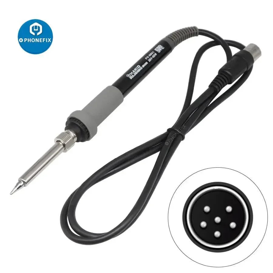 Hakko FX-8801 26V 70W soldering iron handle for FX888D solder station, compatible with iron tips and nozzles, by PHONEFIX.