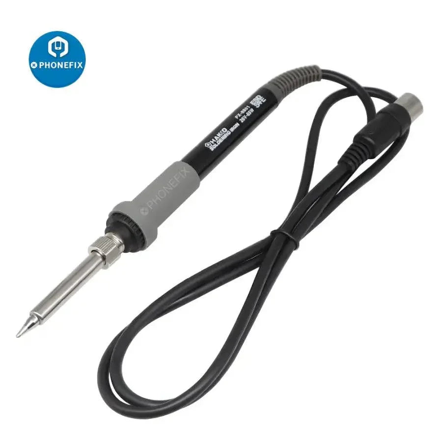 PhoneFix HAKKO FX-8801 26V 70W soldering iron handle for FX888D solder station, used for precision soldering tasks.