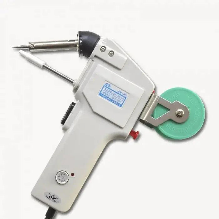 PhoneFix DW-80 soldering gun with adjustable constant temperature, automatic tin, and replaceable iron tips and nozzles.