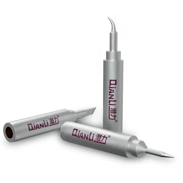 QianLi Universal 936 soldering iron tips for BGA rework, PHONEFIX brand, close-up of precision iron tips and nozzles.