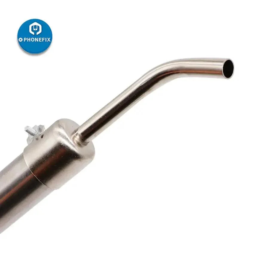 Phonefix 45-degree curved nozzle sleeve for 850 series hot air rework station, designed for precise hot air soldering.