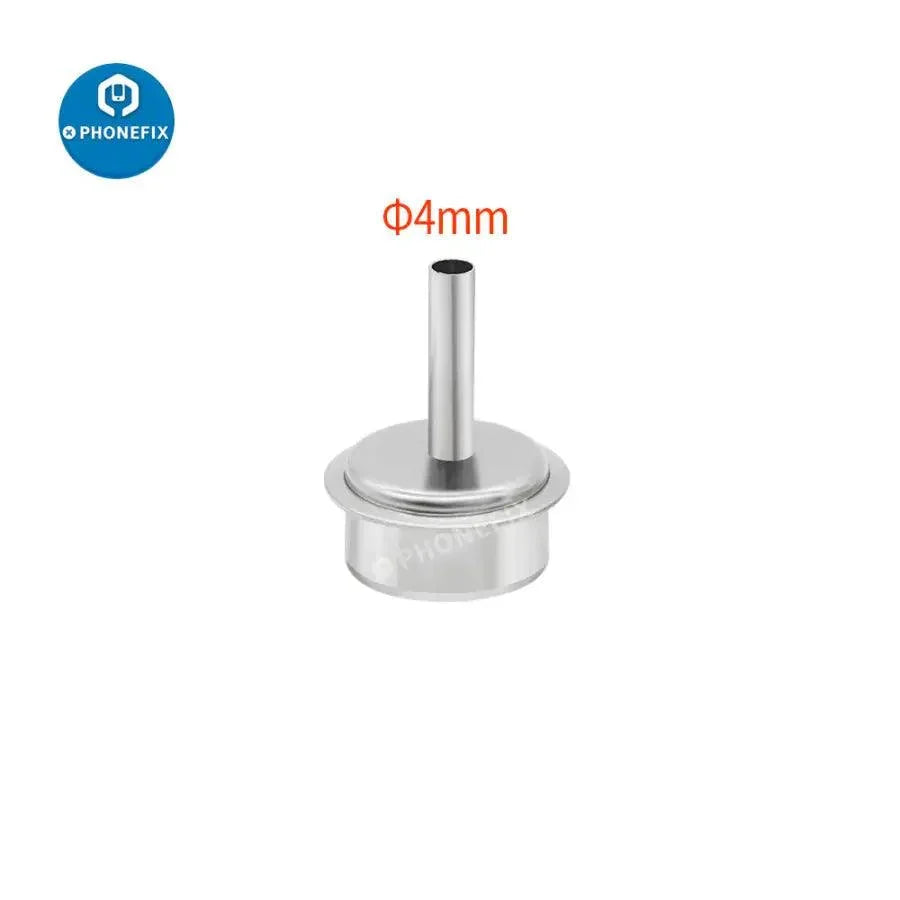 45-degree curved heat gun nozzle sleeve for QUICK 861DW rework station by PHONEFIX, designed for precise soldering and rework.