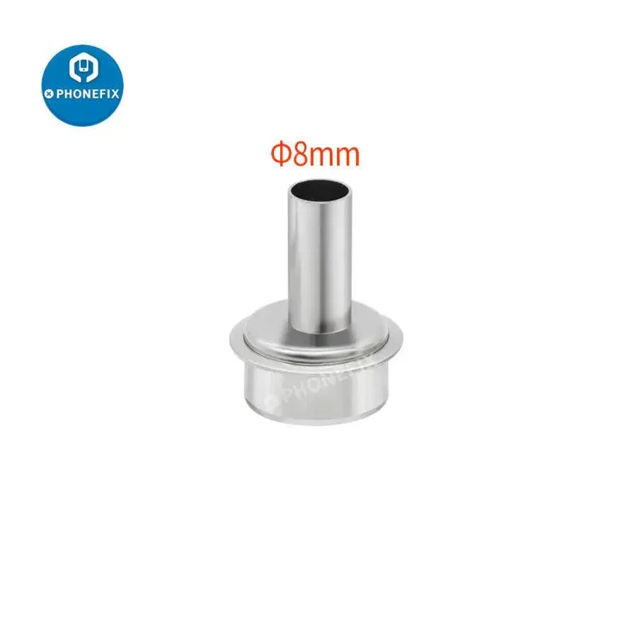 45-degree curved heat gun nozzle sleeve for QUICK 861DW rework station, designed by PHONEFIX for precise soldering and rework.