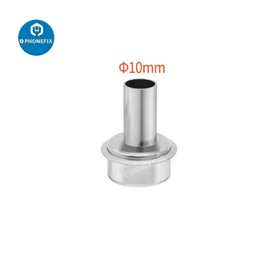 45-degree curved heat gun nozzle sleeve for QUICK 861DW rework station from PHONEFIX, designed for precise soldering and rework.