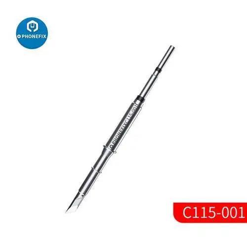 OEM C115 soldering iron tips for JBC NT115-A Nano Handle, PHONEFIX brand, metal tips for precise soldering.