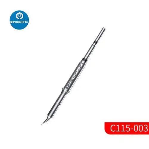 OEM C115 soldering iron tips for JBC NT115-A Nano handle, PhoneFix brand, compatible iron tips and nozzles.