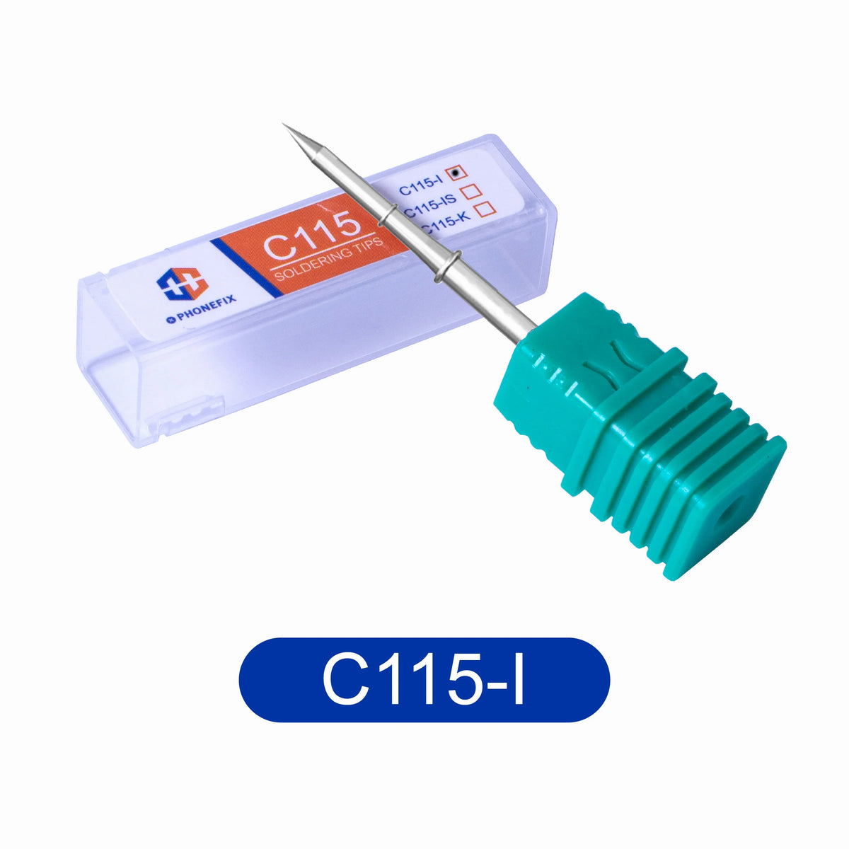 OEM C115 soldering iron tips for JBC NT115-A Nano Handle, PHONEFIX brand, precision iron tips for soldering tools.