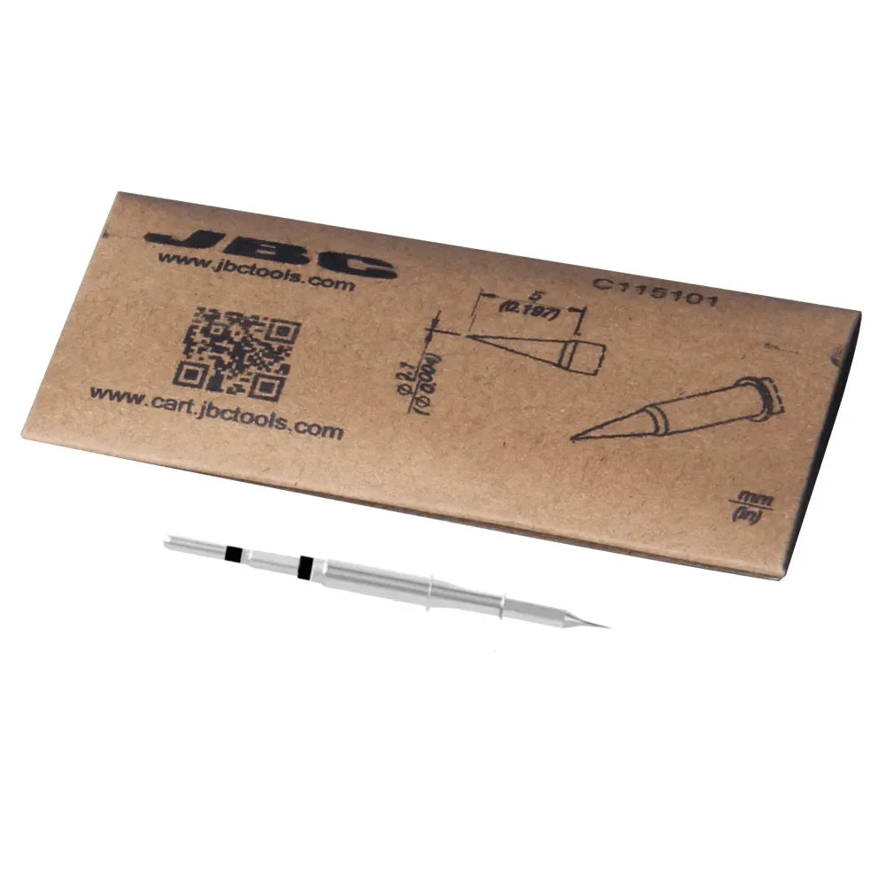 PhoneFix JBC C115 series soldering tip for Sugon T115 soldering station, compatible iron tip for precise soldering work.