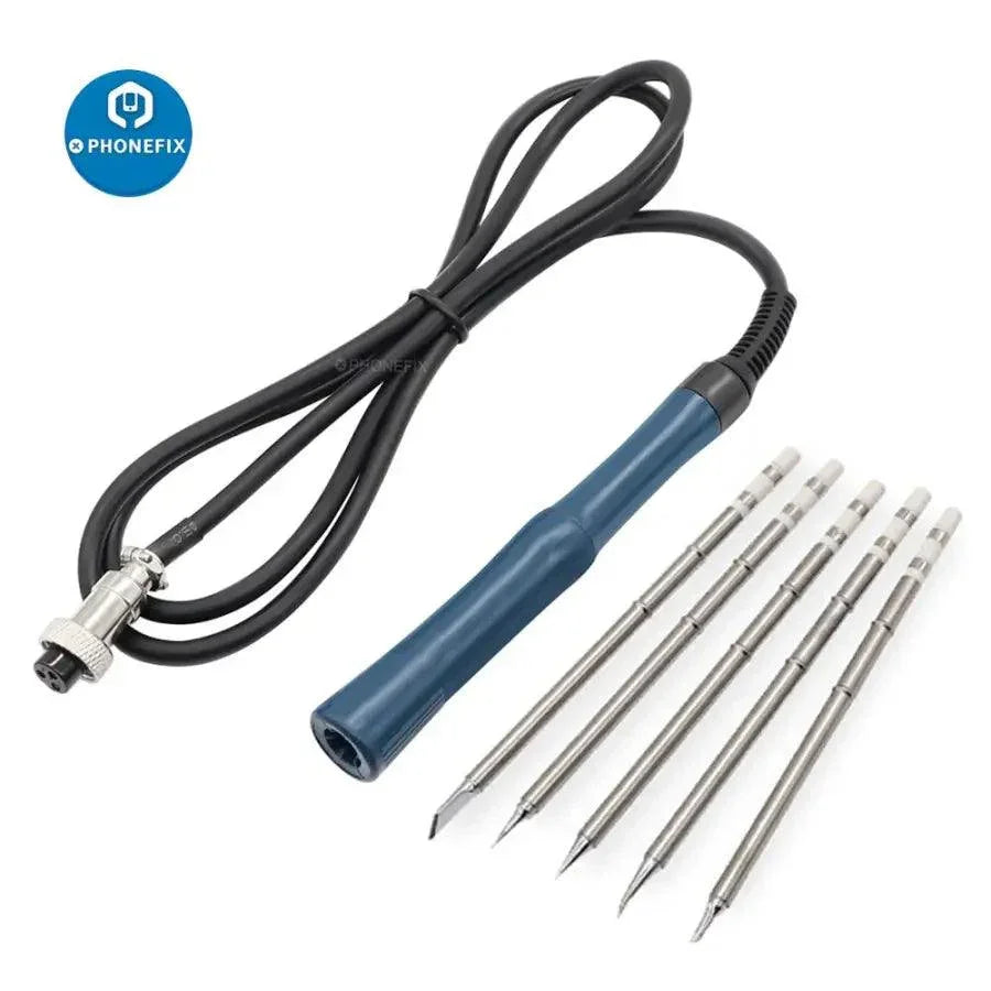 Phonefix soldering iron handle replacement for Bakon BK950D welding tool, compatible with iron tips and nozzles.