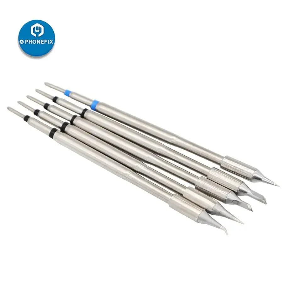 Close-up of PHONEFIX soldering iron tip for Jabe UD-1200 lead-free soldering station, showing the precision tip for soldering tasks.