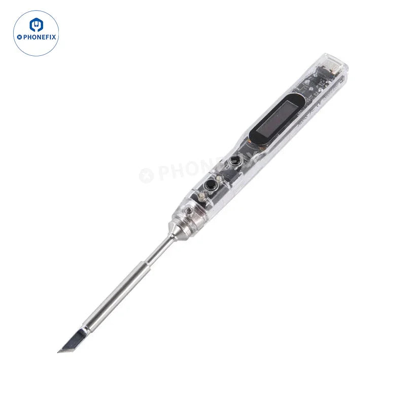 PhoneFix portable electric soldering iron kit with iron tips and nozzles for phone PCB BGA welding repair, US plug.