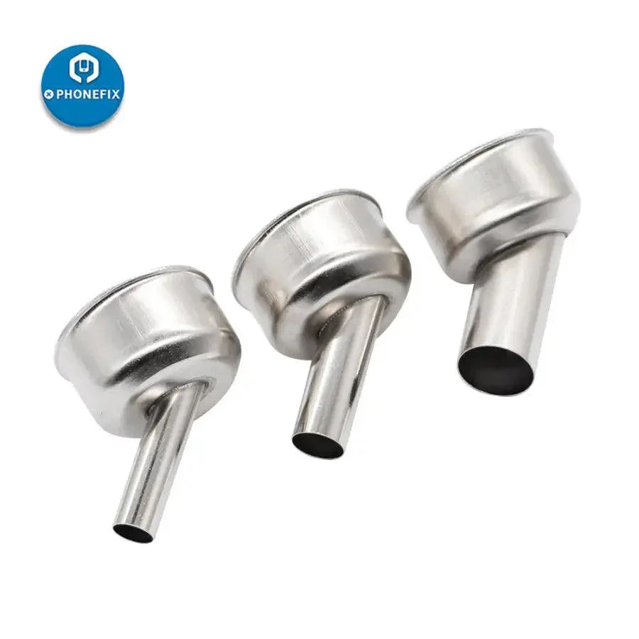 PhoneFix hot air gun resisting nozzles for ATTEN ST-862D BGA rework station, straight 12mm iron tips and nozzles for precise heating
