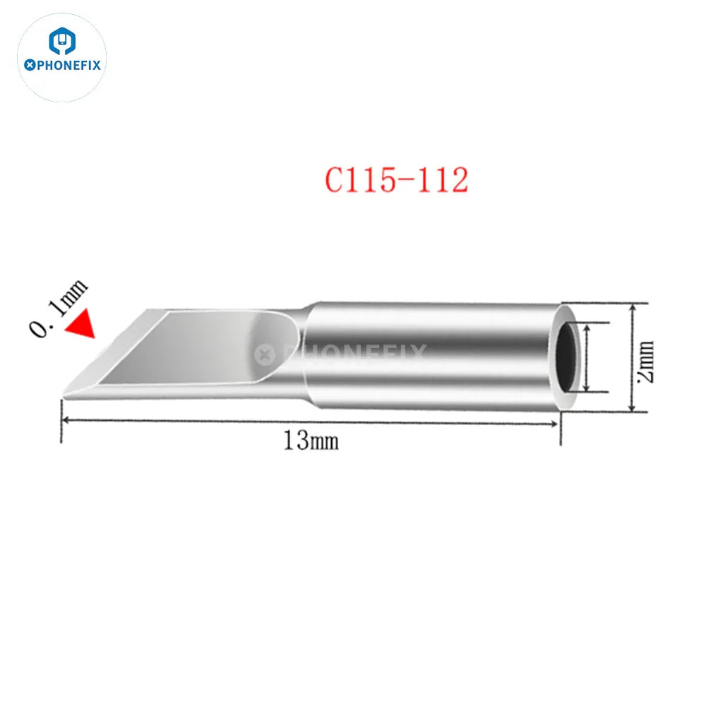 Replaceable iron tip head for C115, 245, 210 soldering tips by PHONEFIX, designed for recovering dead soldering tips.
