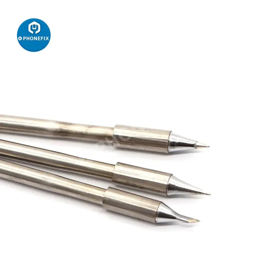 PhoneFix lead-free soldering iron tip for T12 model, replacement welding tip with precision metal tip for electronics soldering.