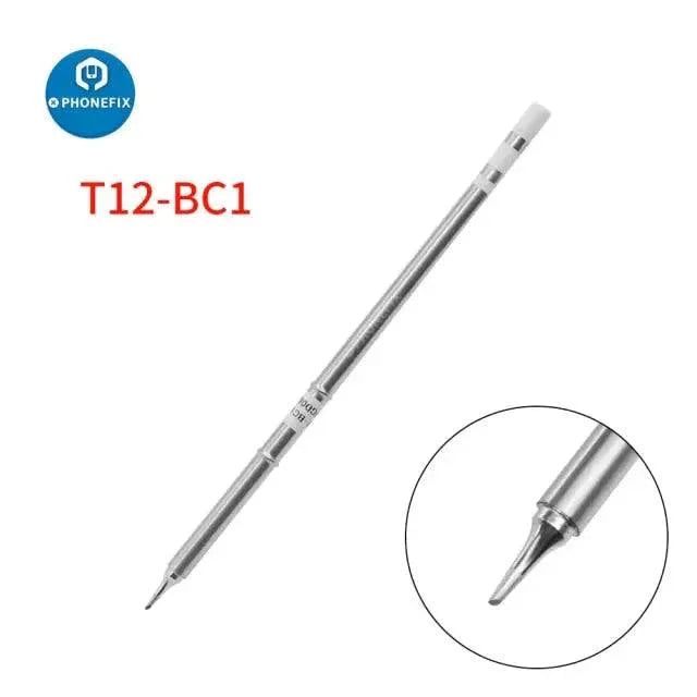 Phonefix T12 Series soldering iron tip for Hakko T12 FX-950 951 station, precision replacement iron tip for soldering.