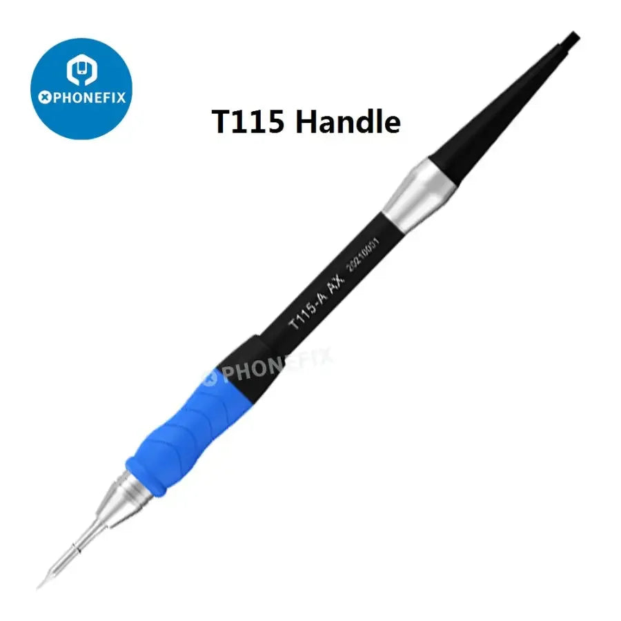 Phonefix soldering iron tips for AIXUN T420D, T210, T115, T245 handle, including nozzles and replacement iron tips.